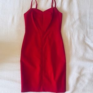 BANANA REPUBLIC Red Bi-Stretch Cami Sheath Cocktail Dress